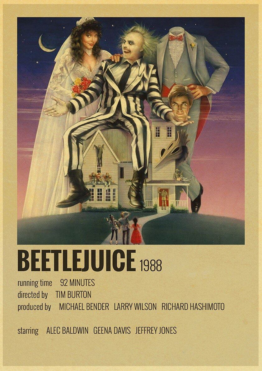 Classic Movie Posters Film Details Lucifer Beetlejuice Print 25 Different Types 12x16