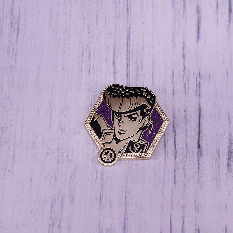 Cartoon Adventure Flash Brooch Anchor Peace Sign Badge Anime Fan Lovers Decorative Accessories