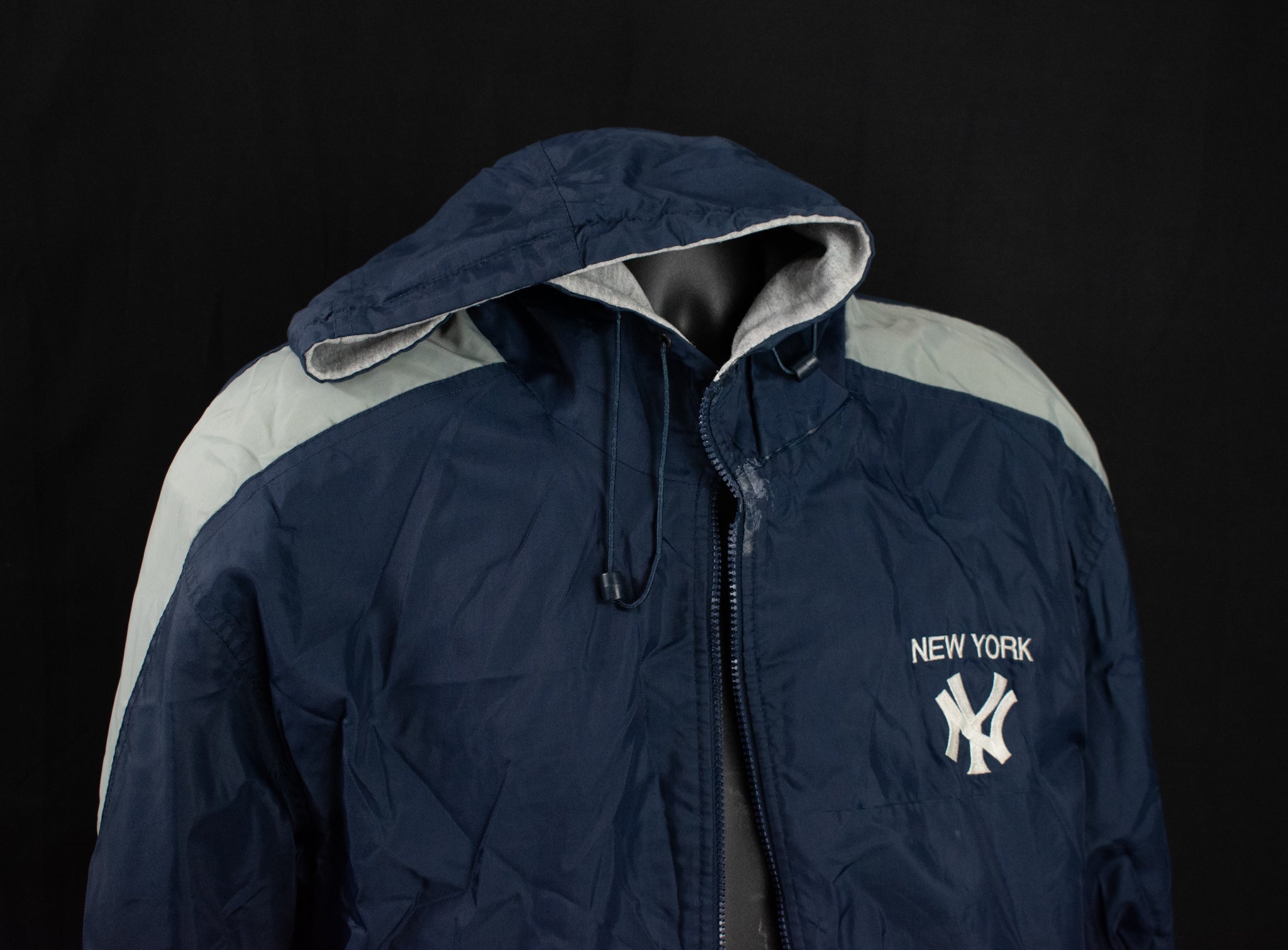 New York Yankees Puma Winter Jacket Reversal Adult X-Large Mens Hooded Coat