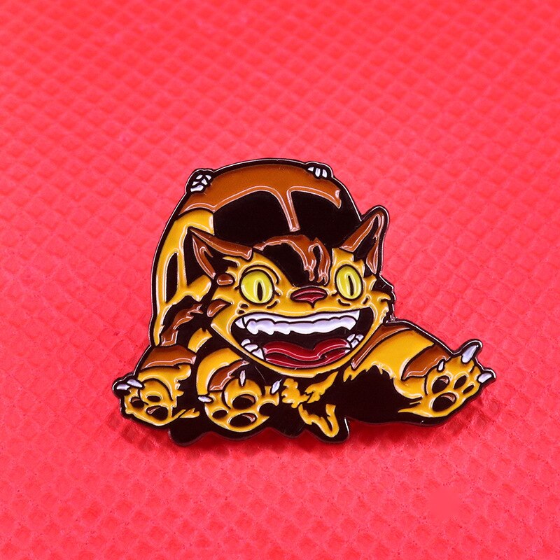 Cat Bus Brooch My Neighbor Totoro Inspiration Badge Cute Anime Fan Lovers Accessories Decoration