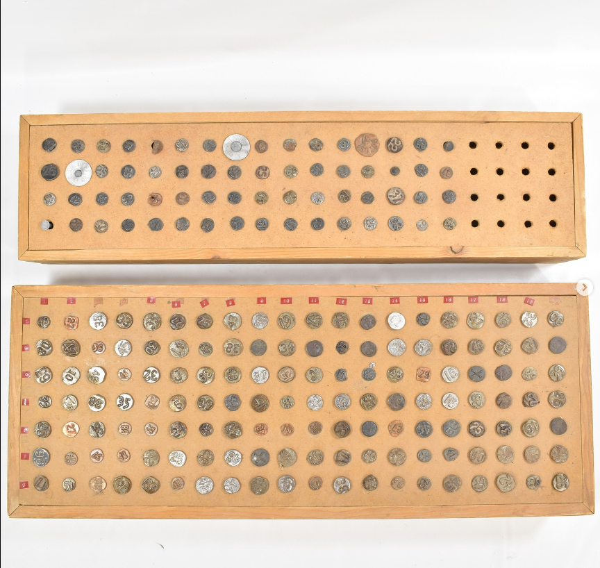 Vintage Antique Railroad Nails Numbered Dated 1925-1942 With Display Case 240pc