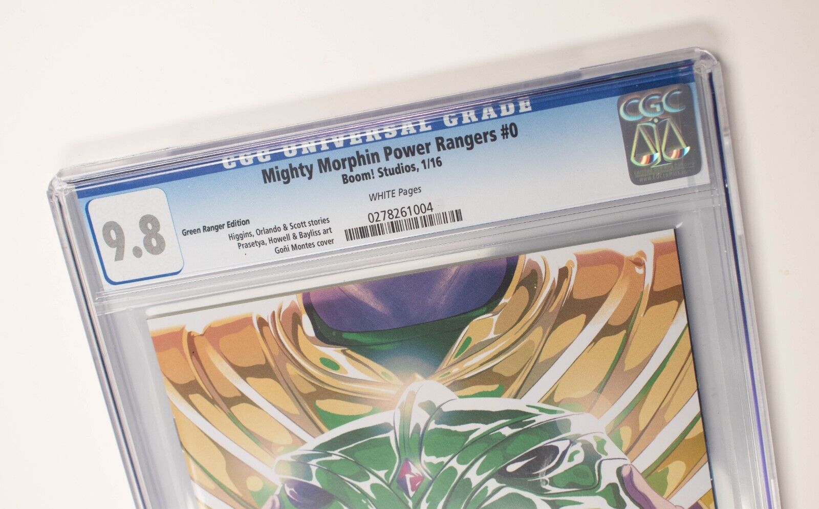 Mighty Morphin Power Rangers Boom Studio Green Ranger Comic Book 0 Graded 9.8