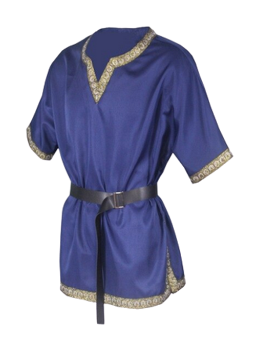 Medieval Renaissance Larping Cosplay Dress Up Clothing Wear Blue