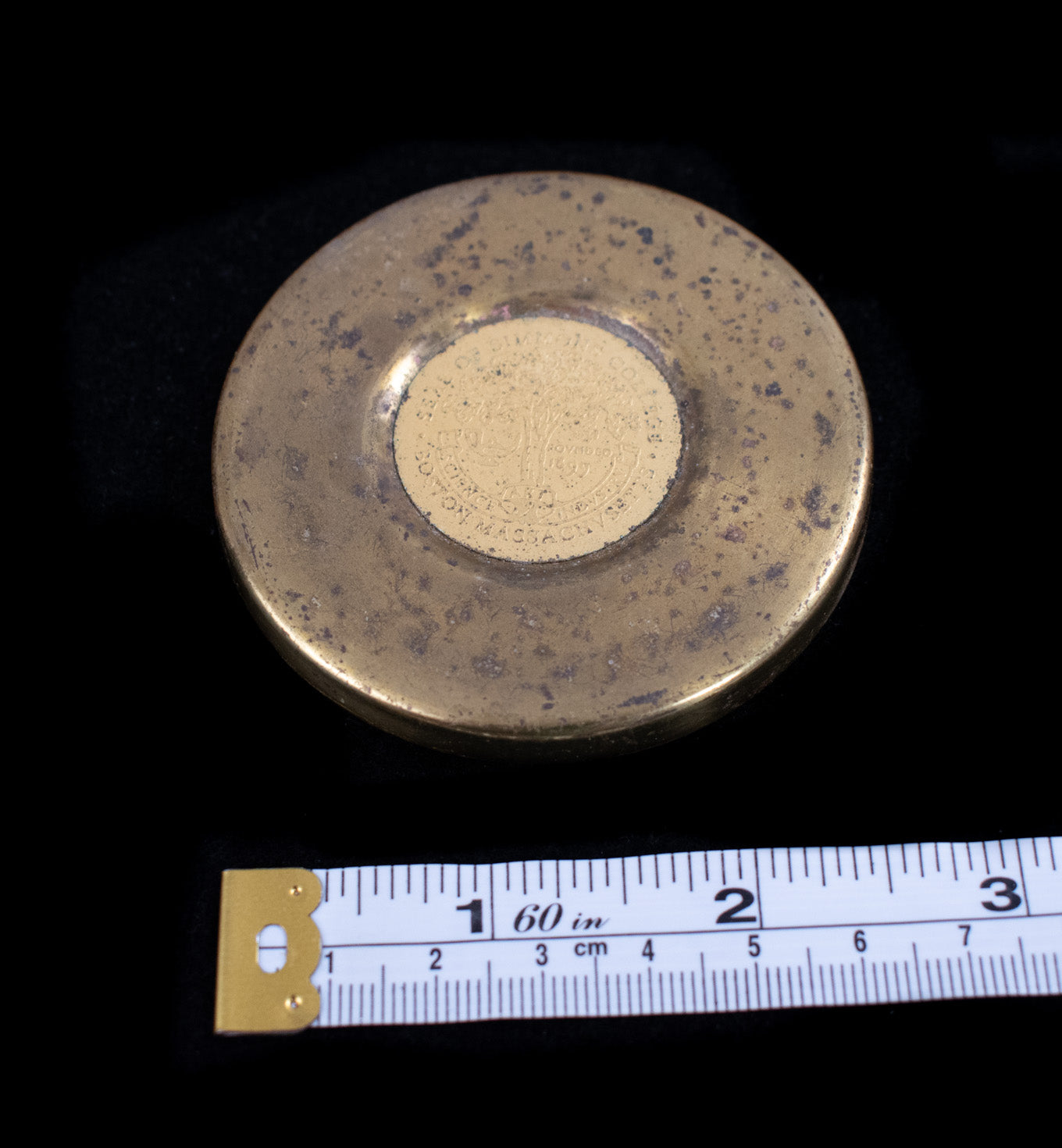 Vintage Seal of Simmons College Boston Massachusetts Science Industry Gold Coin