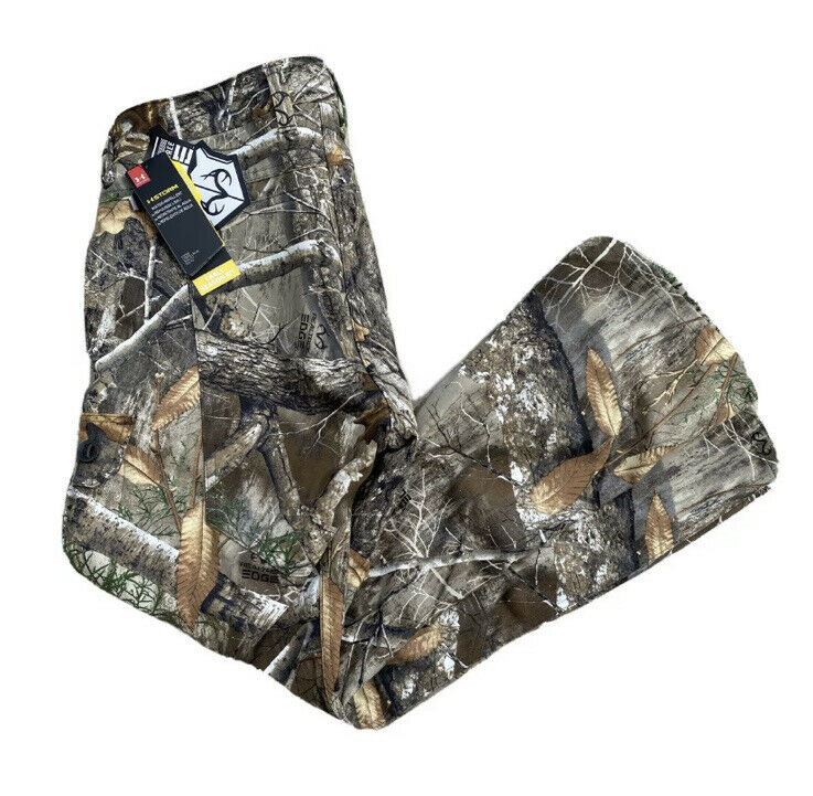 Under Armour UA Storm Pants Sz 36x30 RealTree Edge Field Ops Hunting 1313212-991