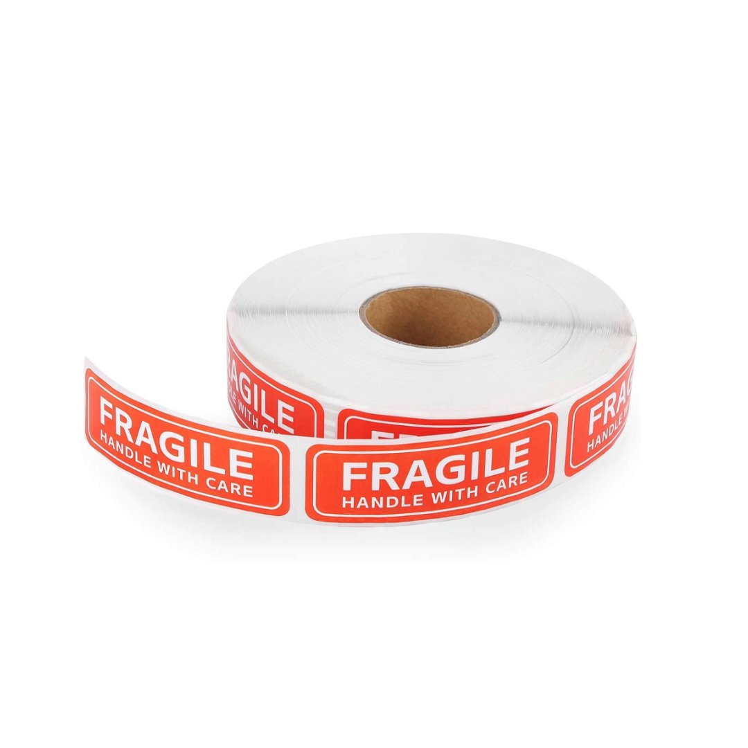 1000 Fragile Stickers 1 x 3