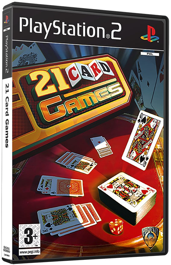 21 Card Games PS2 Sony Playstation 2 Used Video Game PS2