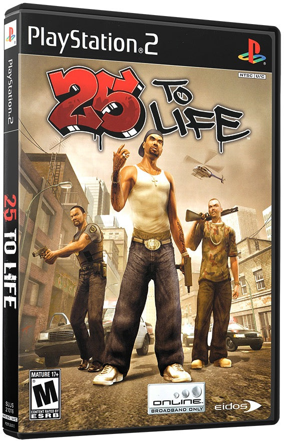 25 to Life PS2 Sony Playstation 2 Used Video Game PS2