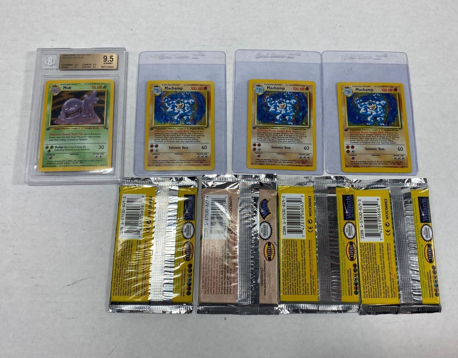 1st EDITION Pokemon Cards Pack Muk Holo Pokemon Cards NEW!