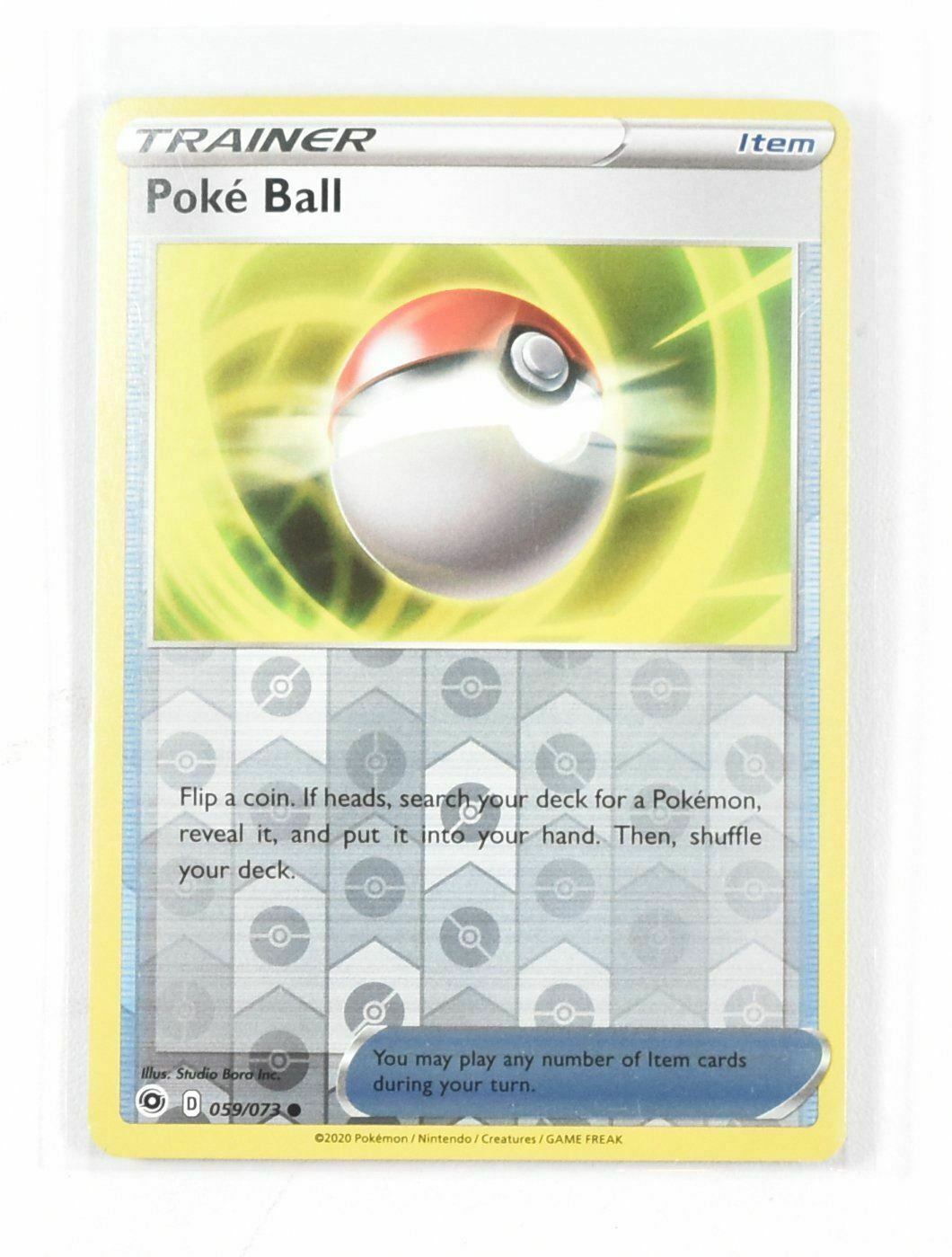 Trainer Ball 059 Poke Ball Pokemon Card 2020