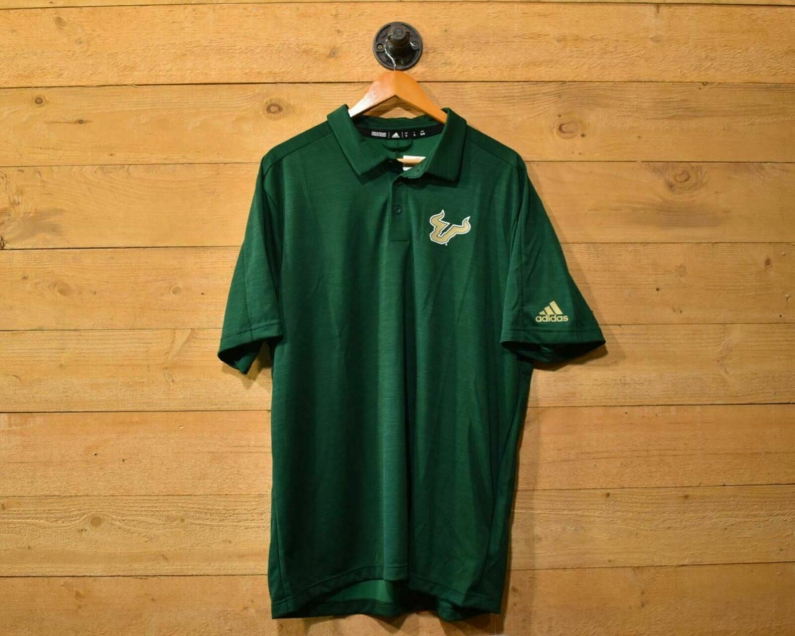 Adidas NCAA Polo Shirt Green XL South Florida Bulls EC2781Game Mode