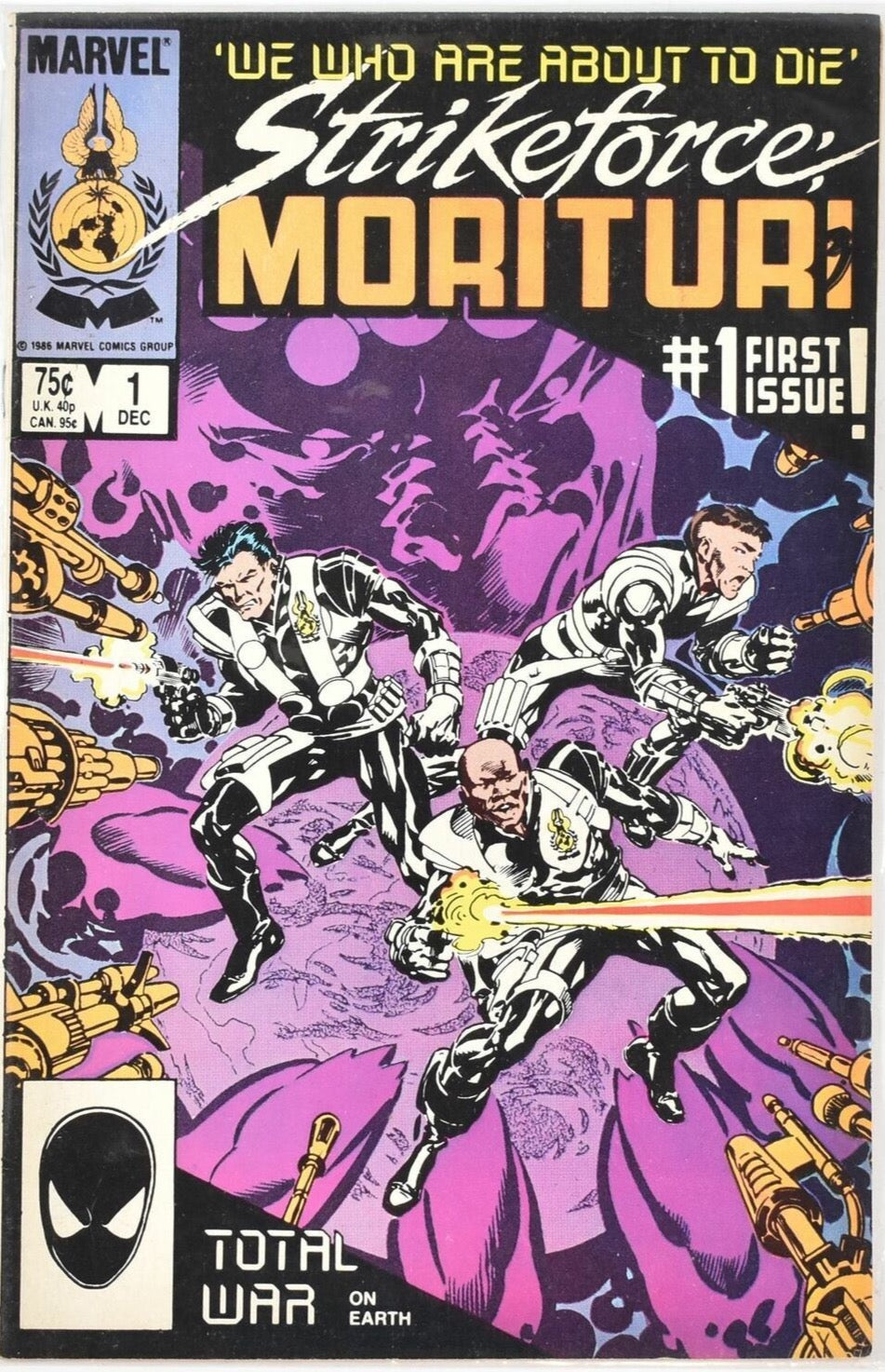 Strike Force Marvel Comic Books 1st Issue 1 Dec Total War on Earth