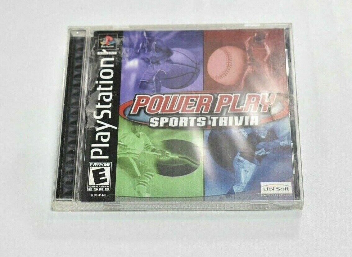 Power Play: Sports Trivia (Sony PlayStation 1) - PS1 - Black Label - Complete