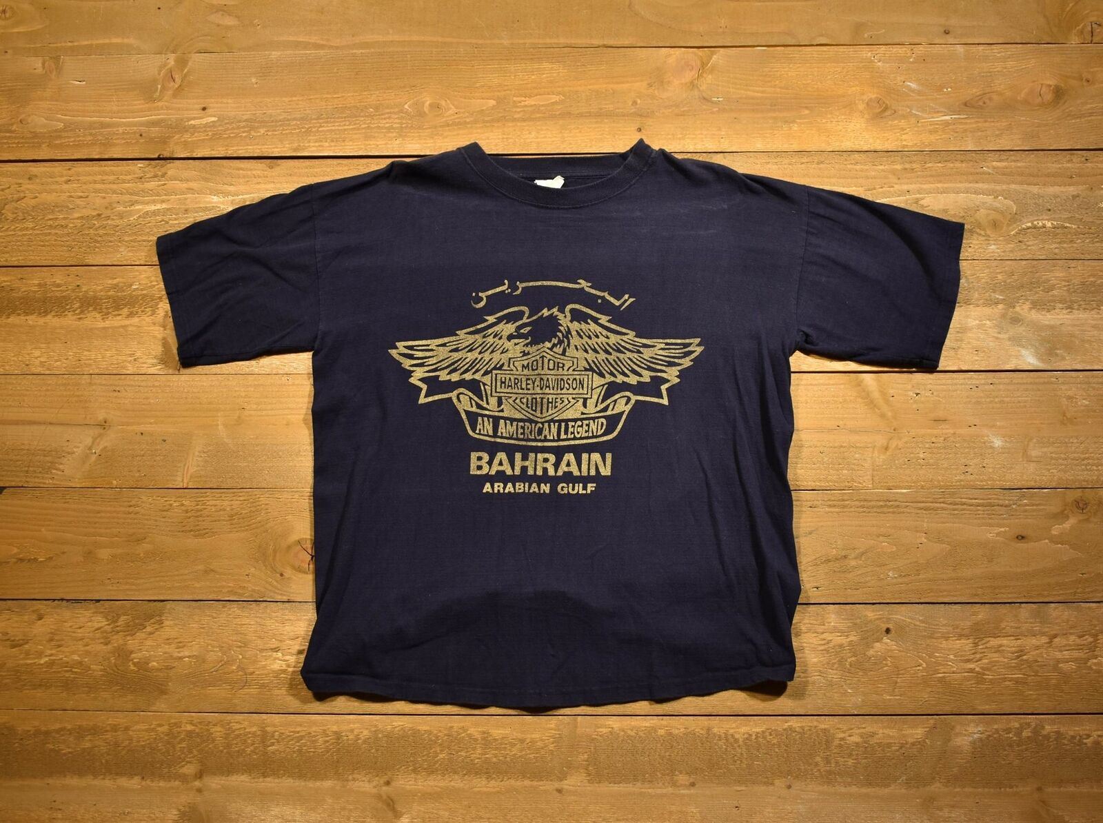 Harley Davidson motor clothes all American legend men's T-shirt black large Bahr