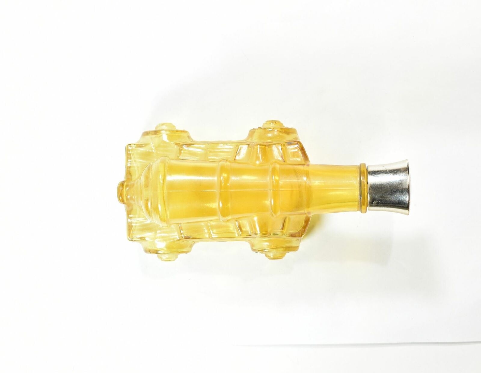 Avon After shave bottle used yellow cannon empty