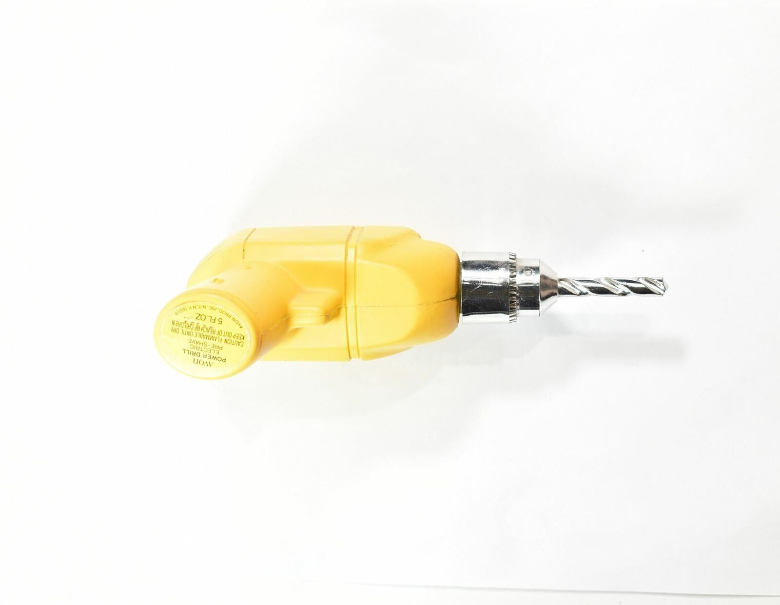 Avon Power Drill Electric Pre Shave Used yellow Filled