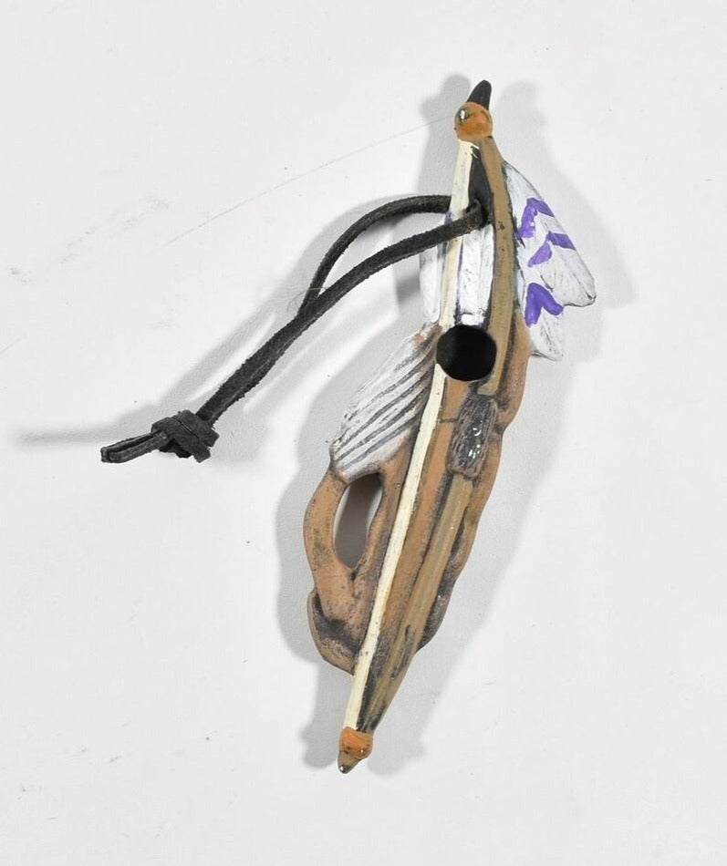 Bow and Arrows Native American Good Luck Hanging Charm Used