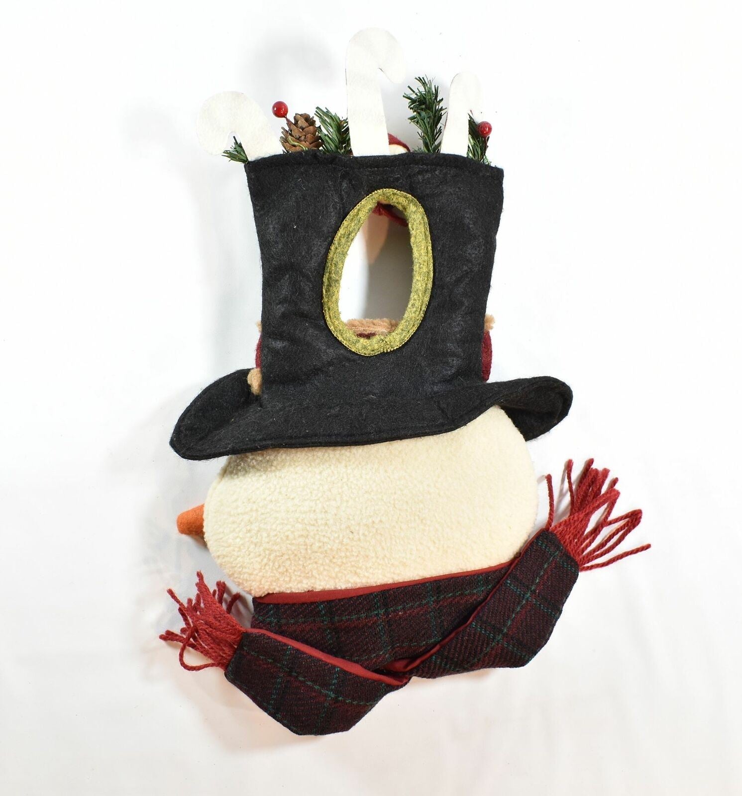 Christmas Door Hanging Snowman Holiday Christmas Decor Used 15 inch