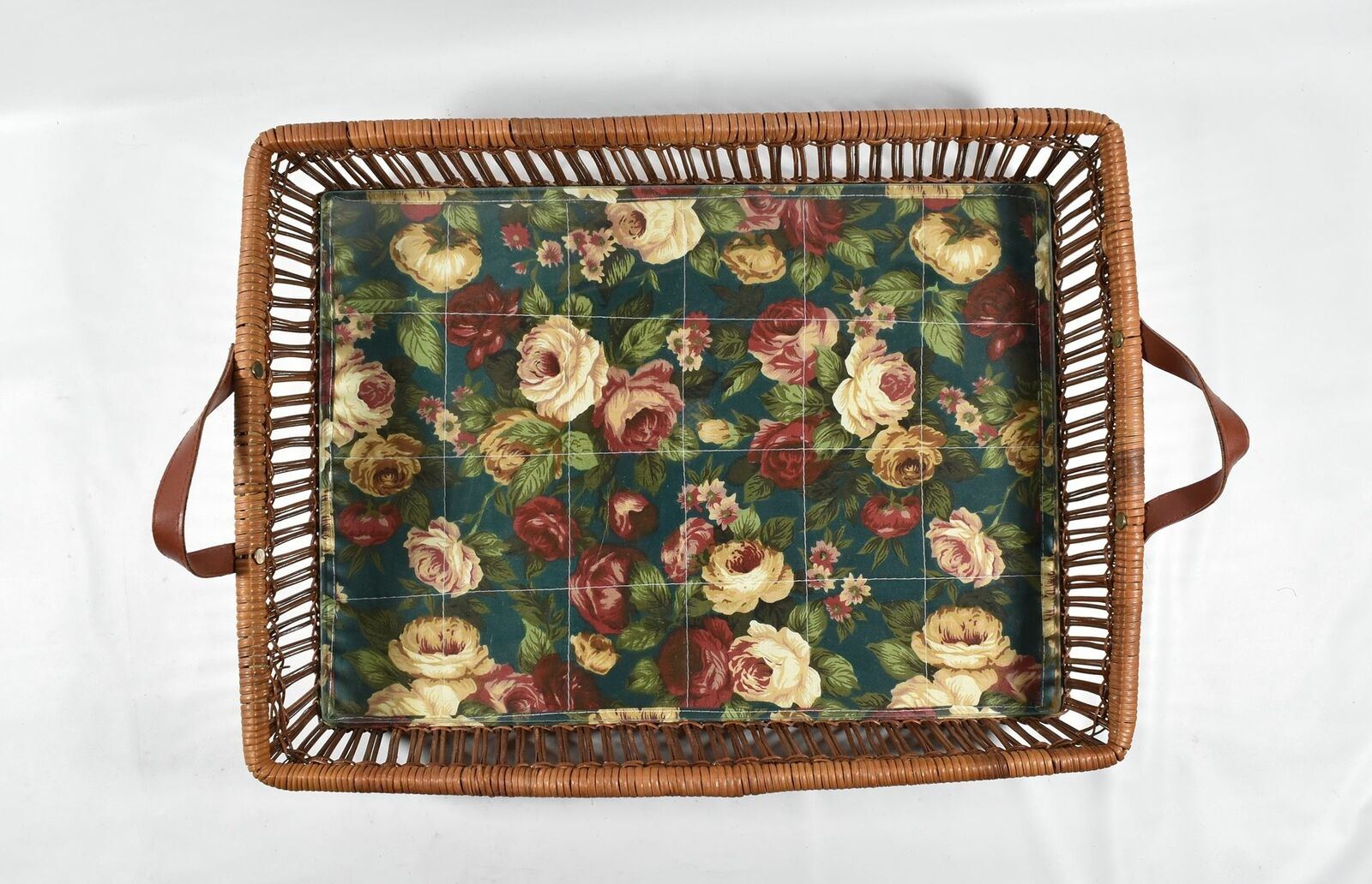 Living Room basket Flower Cloth Magazine Book Table Organizer 18 x 13
