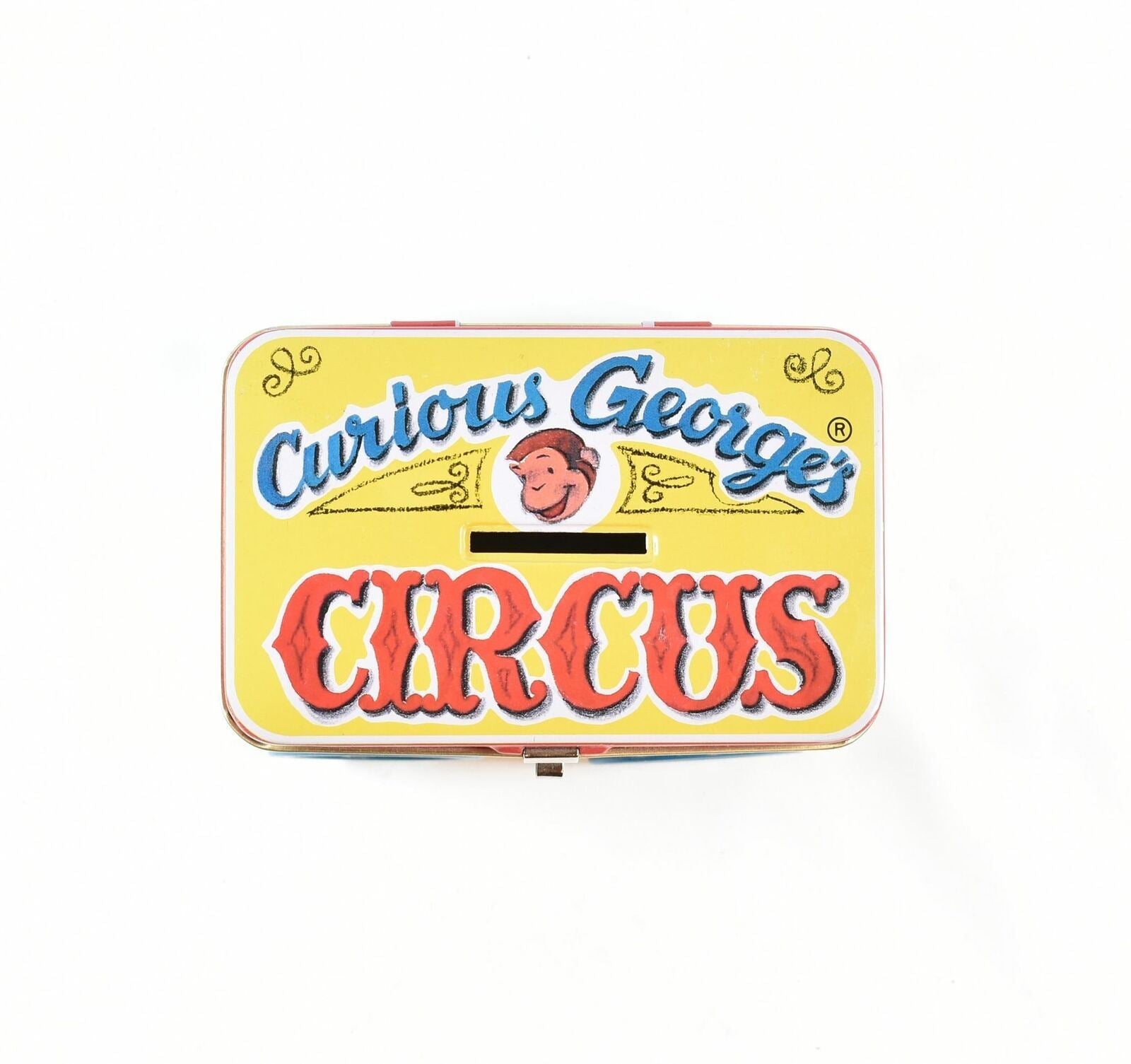 Curious George Circus Coin Tin Box Used Universal Studios