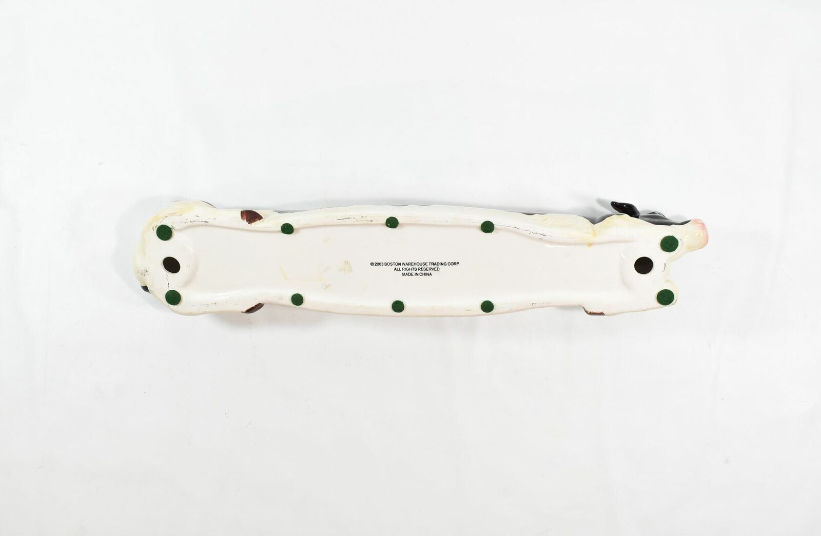 Ceramic Cow Appetizer Boat Used 2003 Boston Warehouse trading corp