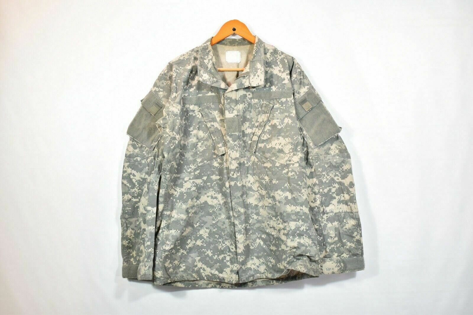 Army Combat Top Jacket Coat Small Long Digital Camo Military Top Used