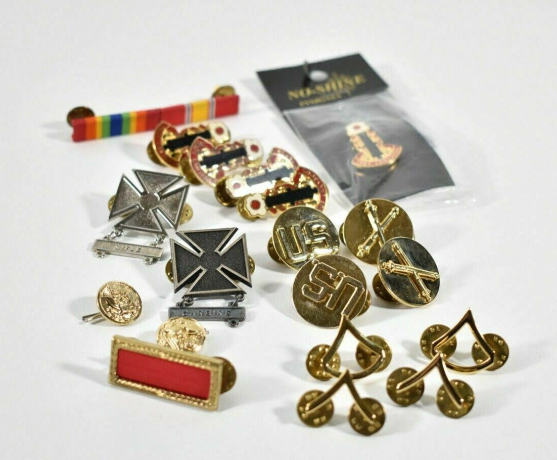 Military Marksman Badge Pin Medal Army Badges Metal Silver Gold 19x piece