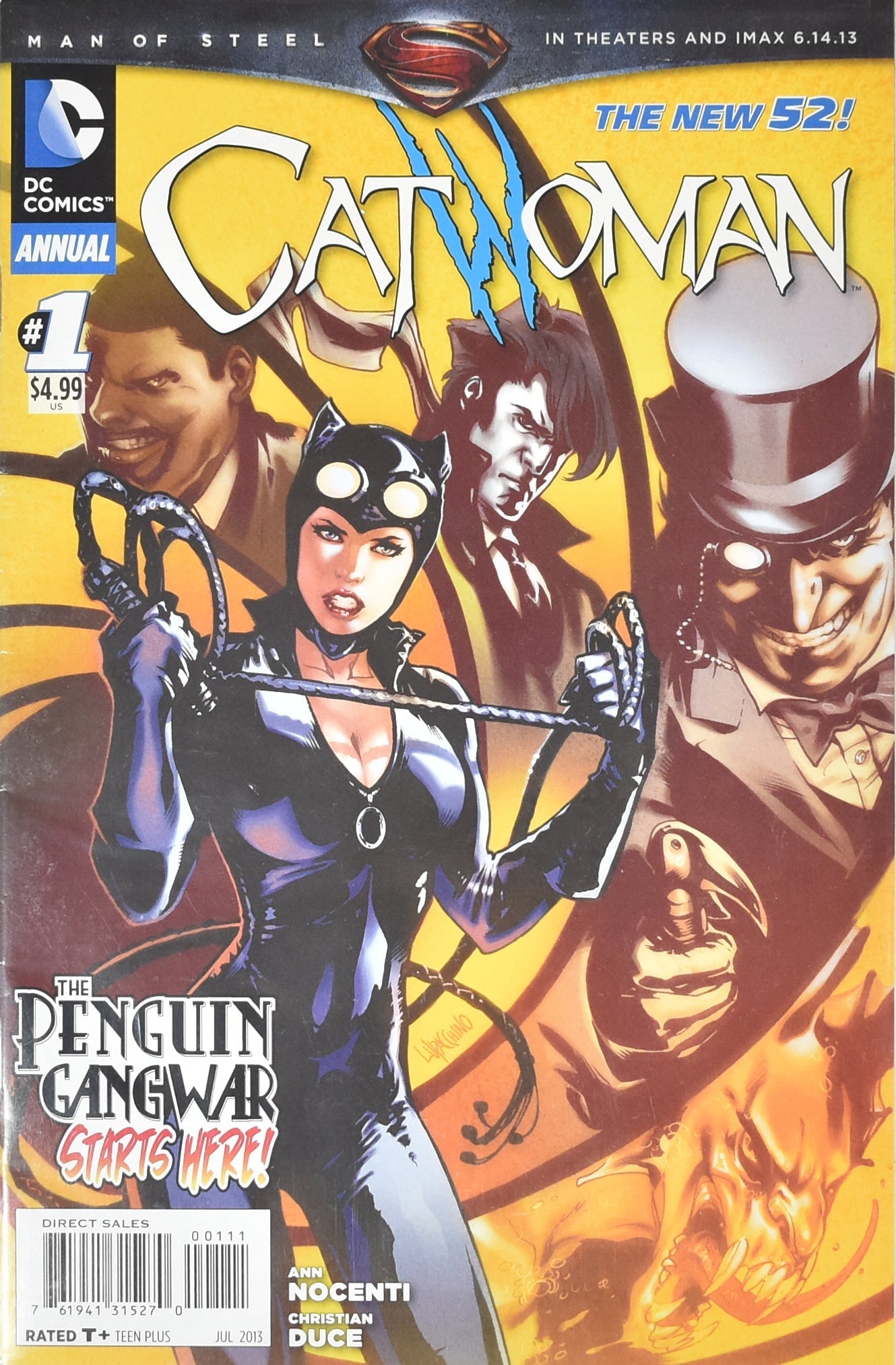 Cat Woman 1 Comic Book The New 52 Annual DC Comics The Penguin Gang War JUL 2013