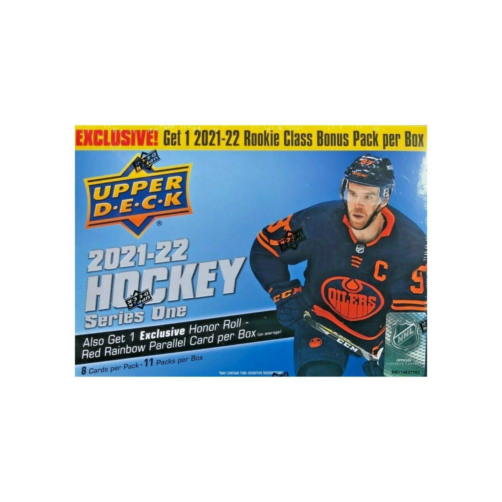 2021-22 Upper Deck SERIES 1 ONE Hockey NHL Mega Box 88 Cards plus BONUS PACK