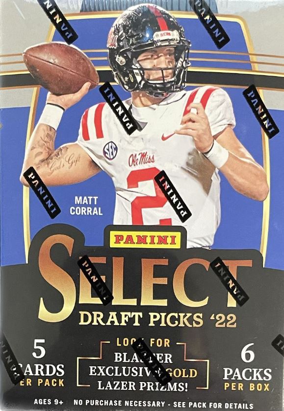 2022 Panini Select NFL Draft Picks Football 6 Pack Blaster Box!
