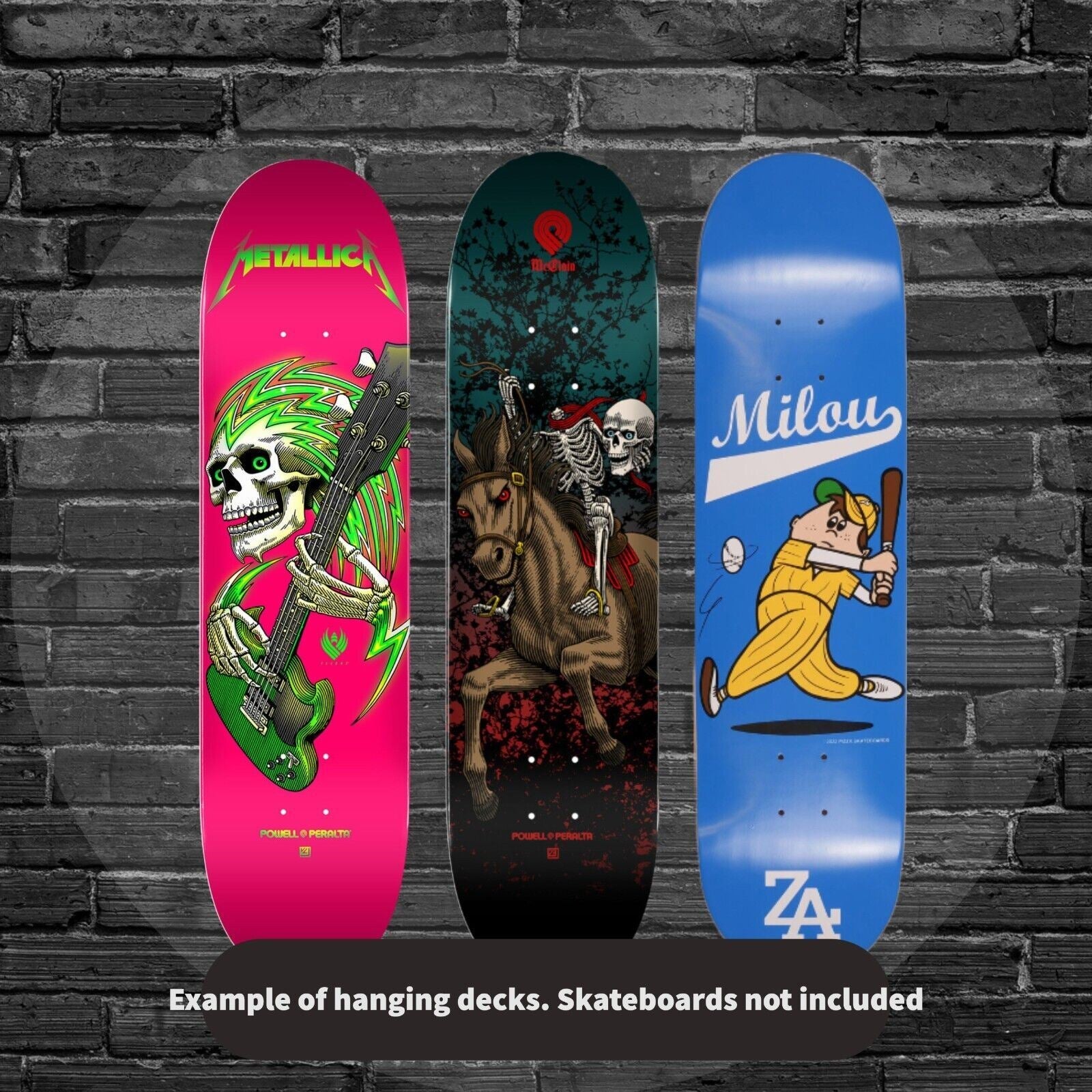 Skateboard Wall Mount Holder Rack Mount Accessories Acrylic Material Black NEW