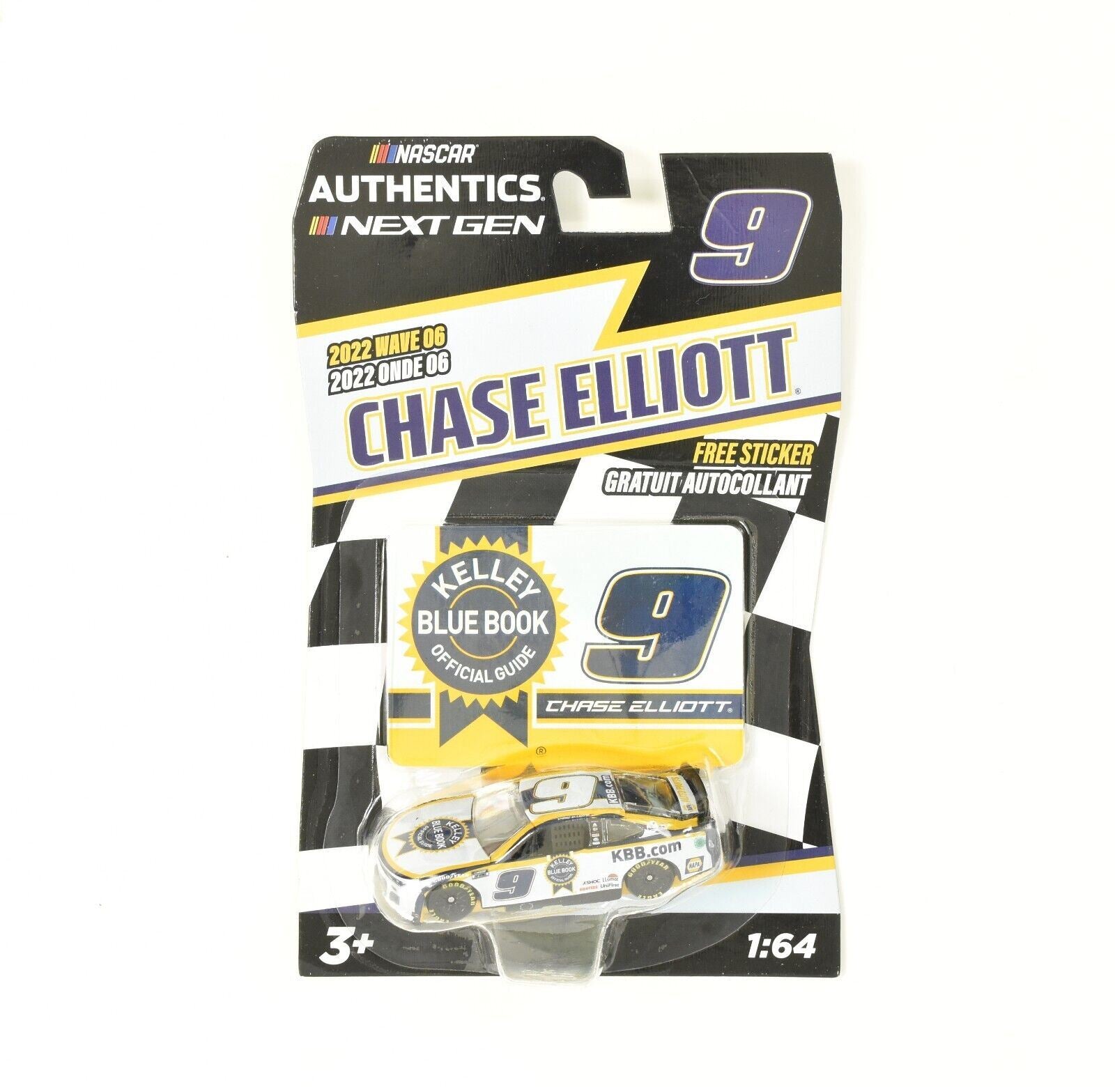 2022 Chase Elliott #9 KBB.COM Diecast Car 1:64 Nascar Authentics Wave 6 Next Gen