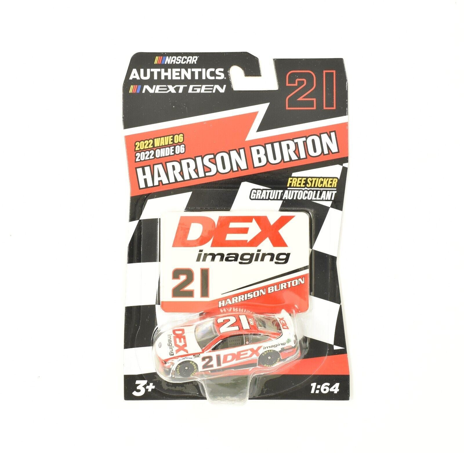 2022 NASCAR Authentics Harrison Burton DEX Imaging 1:64 Next Gen Diecast Wave 6