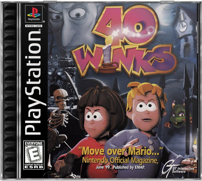 40 Winks PS1 Sony Playstation 1 Used Video Game