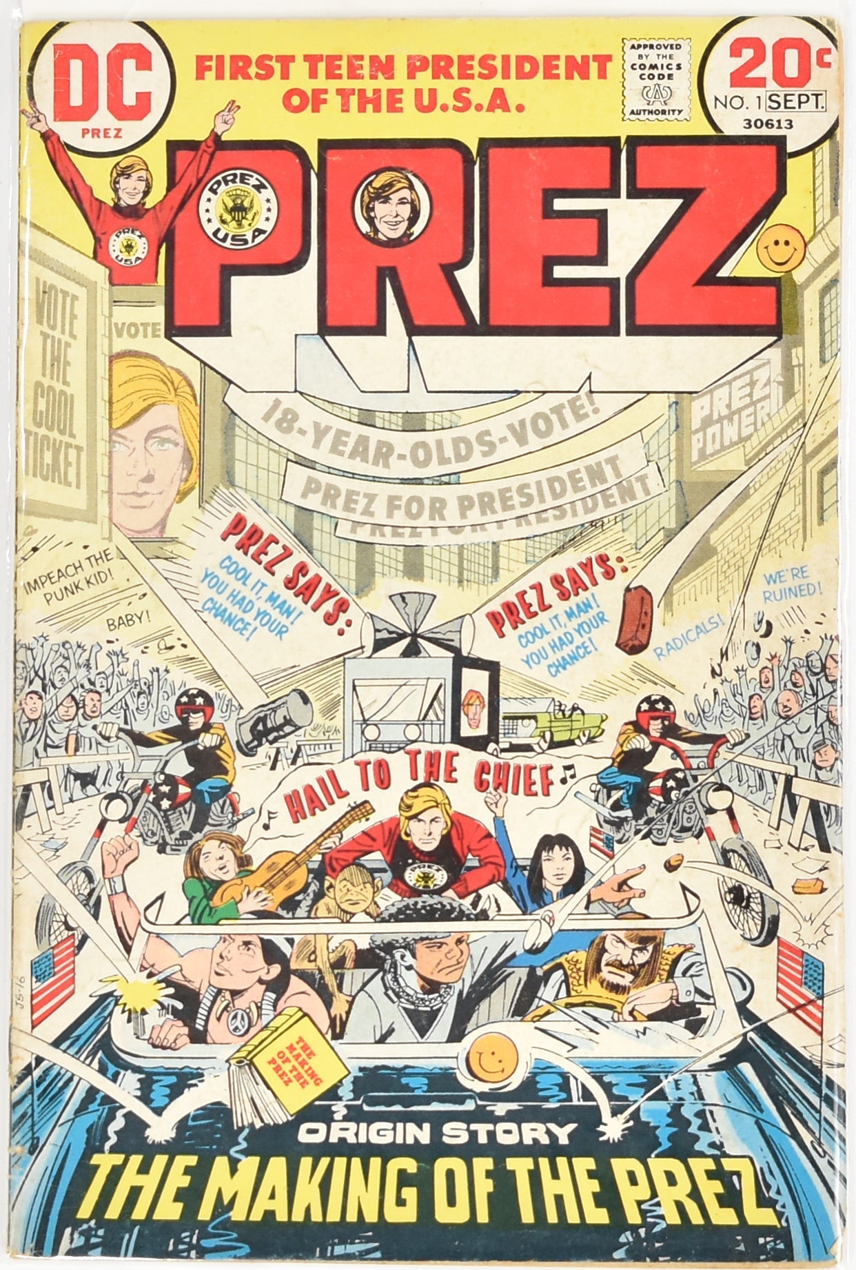 Prez No. 1 Sept First Teen President of the United States 30613