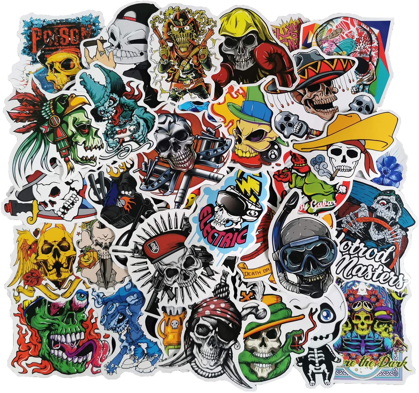 Sticker Lot Skull 001