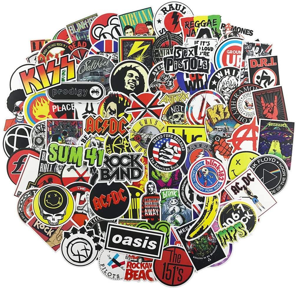 Sticker Lot Rock Bands