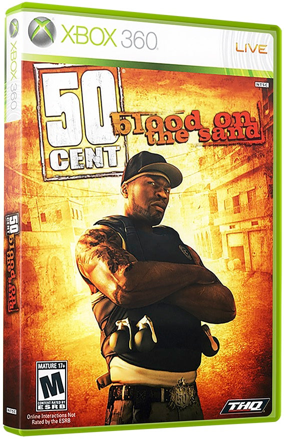 50 Cent Blood on the Sand Microsoft Xbox 360 Used Video Game