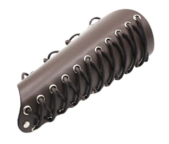 Brown Leather Armor Forearm