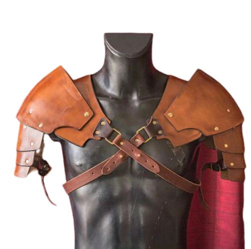 Brown Leather Shoulder Protection
