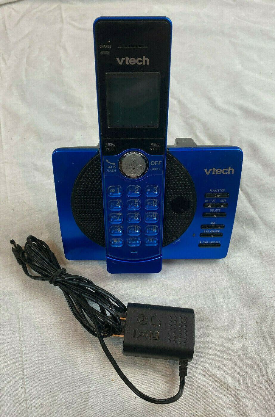 VTech cordless Home Or Office phone CS6919-15 Blue EUC