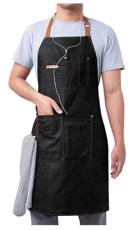 Mens Apron Cooking Kitchen Baking BBQ Waiter - Authentic