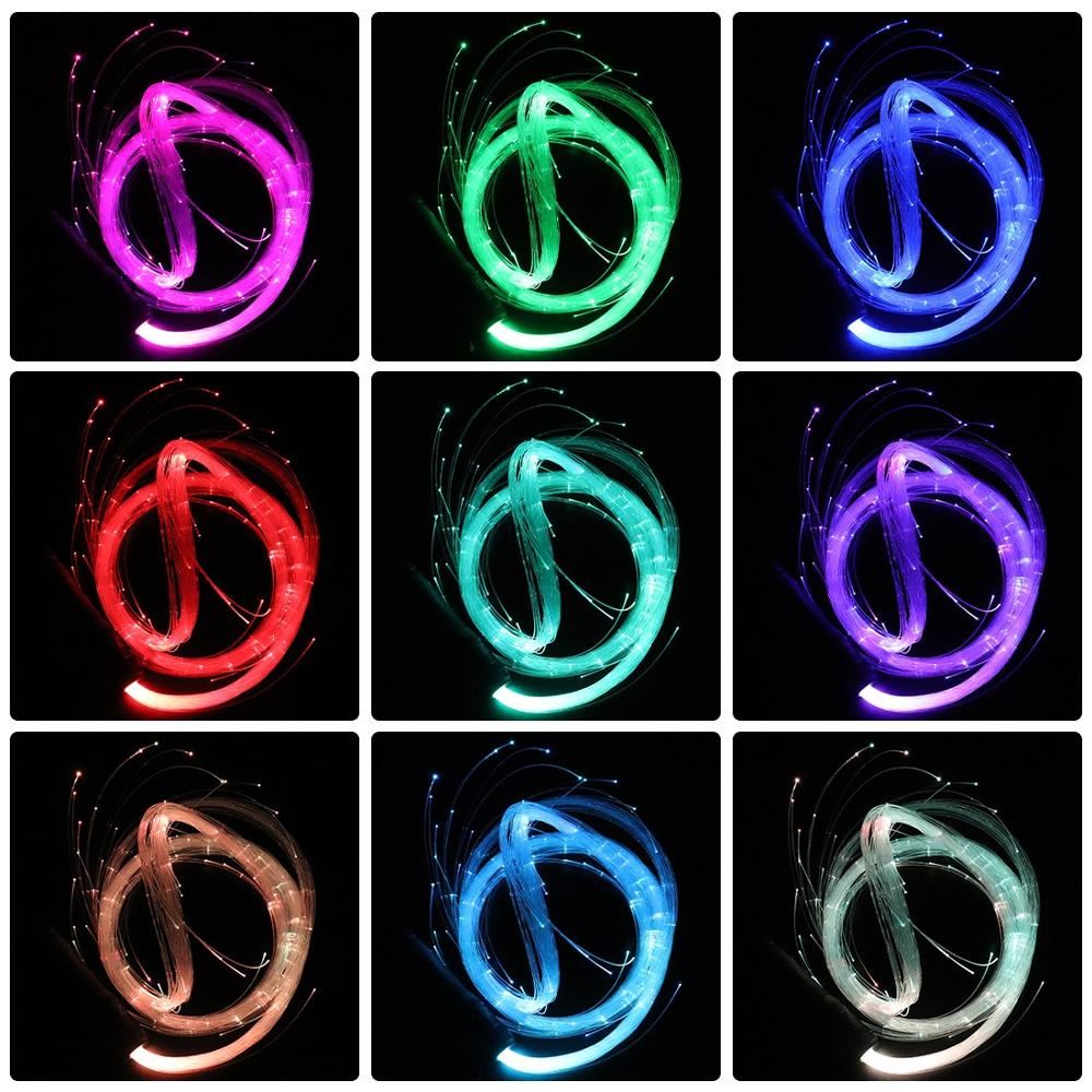 pmma led Fiber Optic cable Whip Led Glow Gloves Multicolor Dance Whip Light Up R