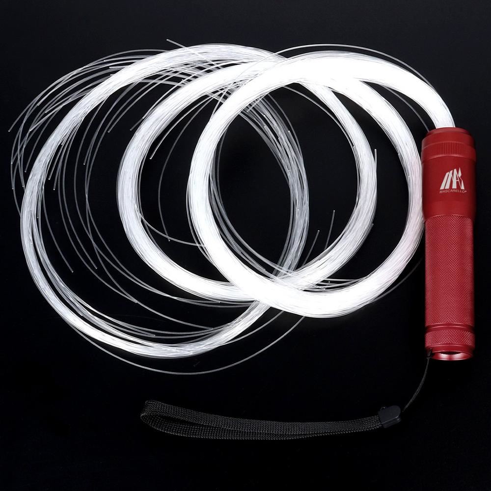 pmma led Fiber Optic cable Whip Led Glow Gloves Multicolor Dance Whip Light Up R