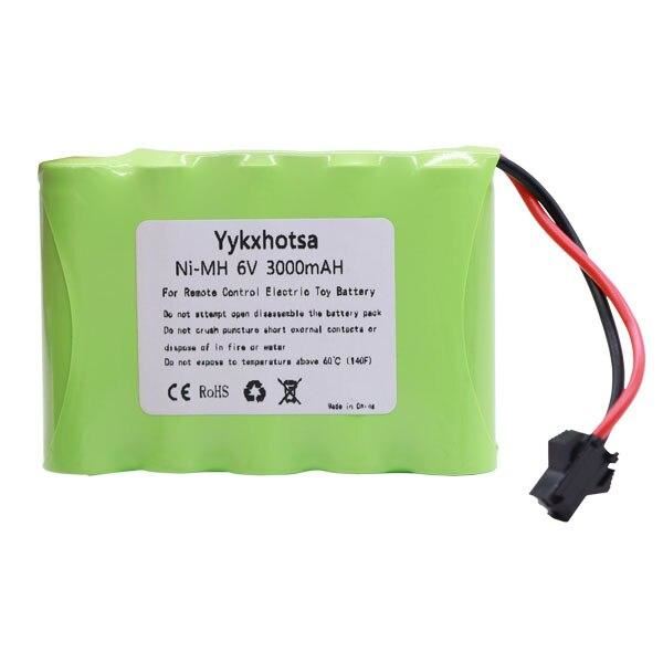 6V 3000mAh AA Battery and Charger For RC Cars Robots Tanks Gun Boats 6v NiMH Bat