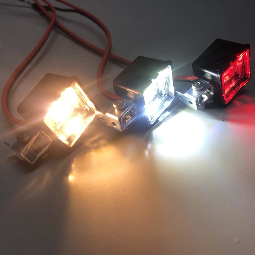 Square Light Lamp Headlight Searchlight for 1/10 Axial SCX10 TRX4 D90 TF2 Tamiya