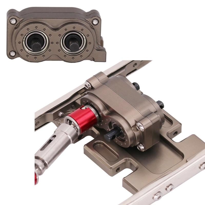 SCX10 CNC Metal Forward and Reverse Transfer Case for SCX10 90046 D90 D110 1/10