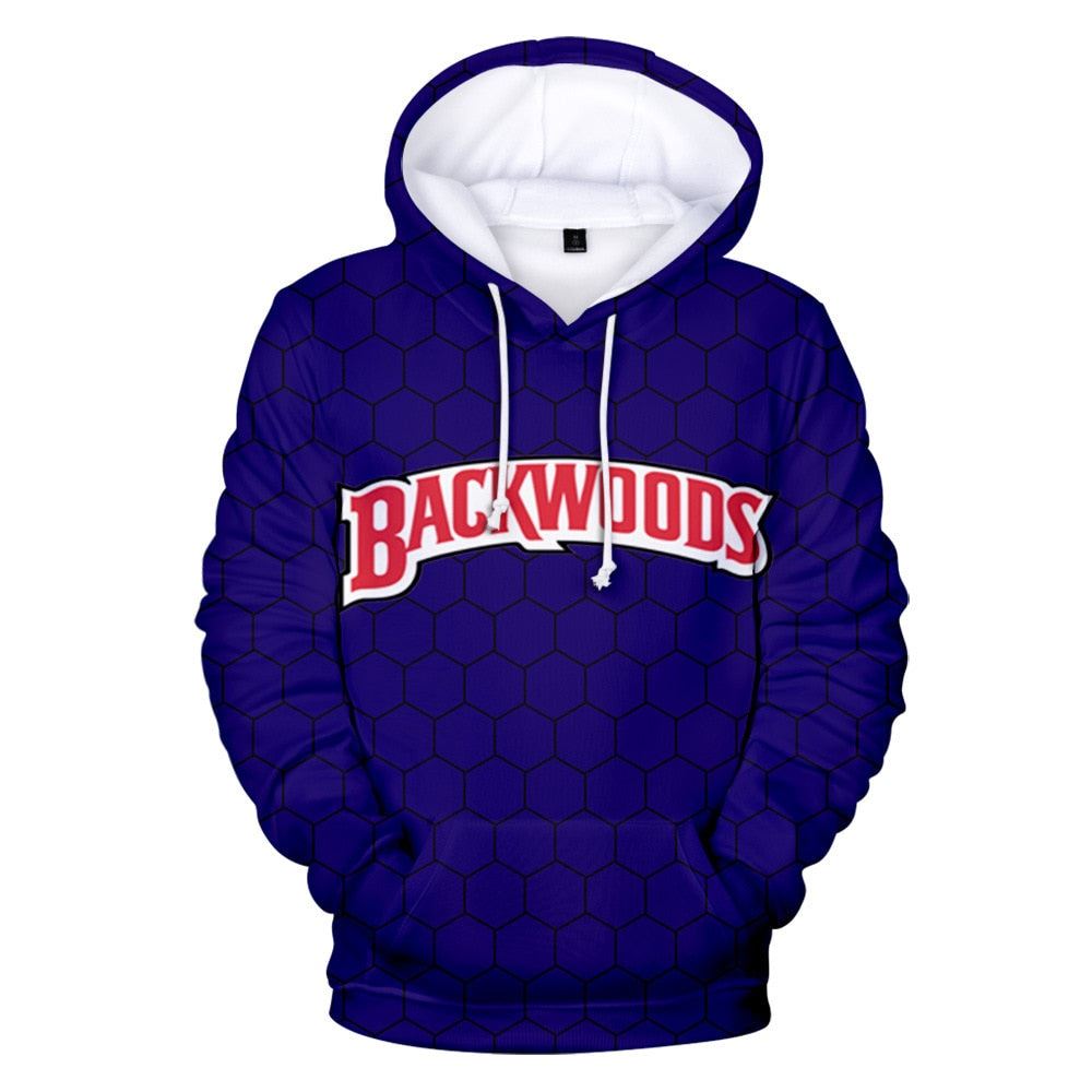 Men Hoodies Backwoods 3D Print Streetwear Fashion Hoodie Men/women Autumn Winter