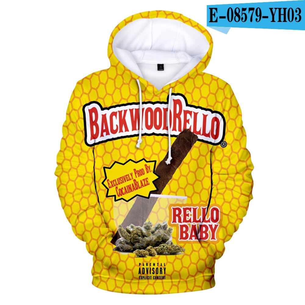 Men Hoodies Backwoods 3D Print Streetwear Fashion Hoodie Men/women Autumn Winter