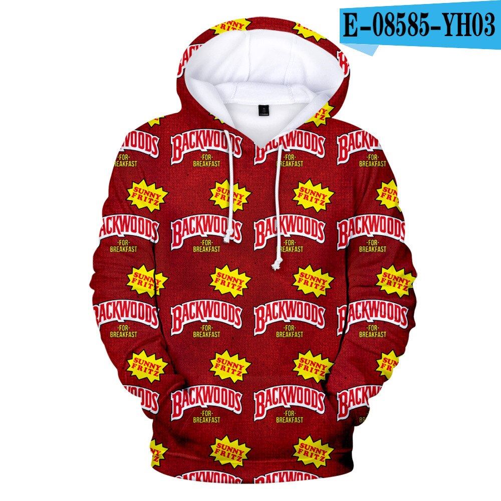 Men Hoodies Backwoods 3D Print Streetwear Fashion Hoodie Men/women Autumn Winter